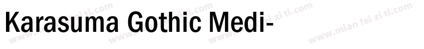Karasuma Gothic Medi字体转换